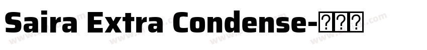 Saira Extra Condense字体转换